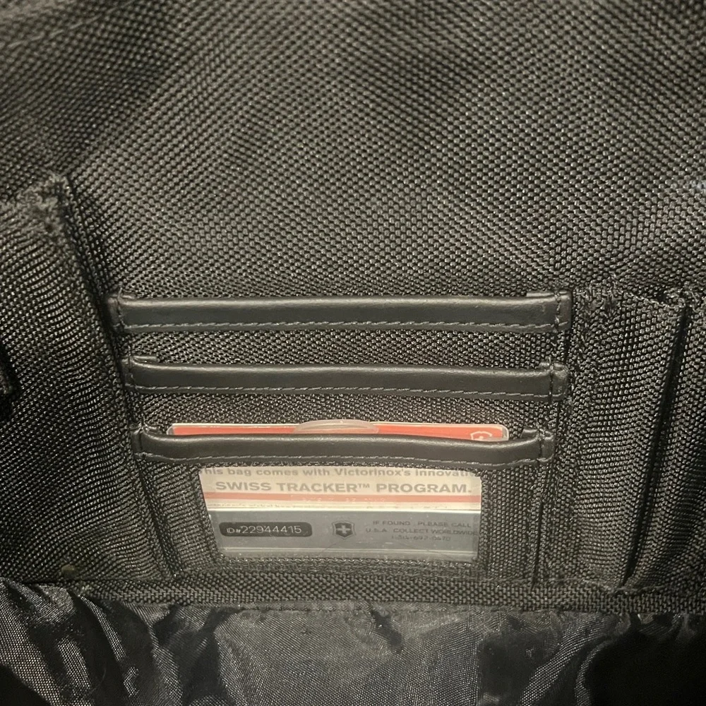 Victorinox Black Messenger Laptop Bag 17”x13”x5” Bain Capital Logo